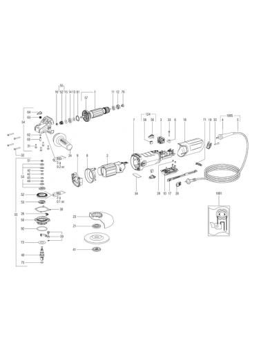 Vue éclatée METABO 00515181#01