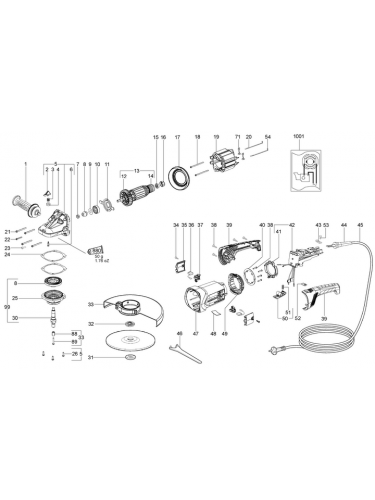 Vue éclatée METABO 06469000#01