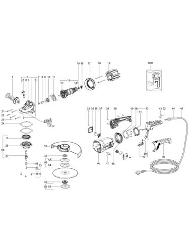 Vue éclatée METABO 06470000#01