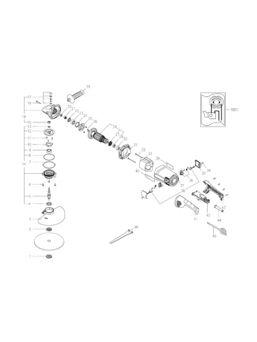 Vue éclatée METABO 06484000#01