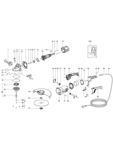 Vue éclatée METABO 06475260#01