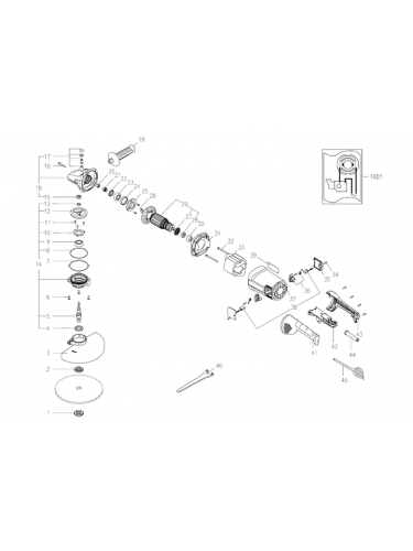 Vue éclatée METABO 06489250#01