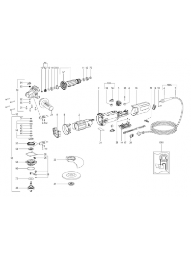 Vue éclatée METABO 00534181#01