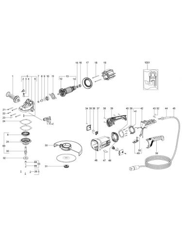 Vue éclatée METABO 21051000#01
