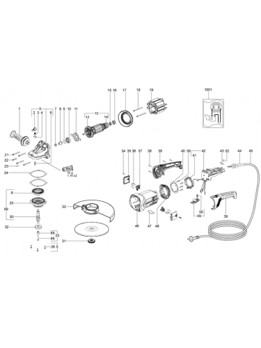Vue éclatée METABO 06472260#01
