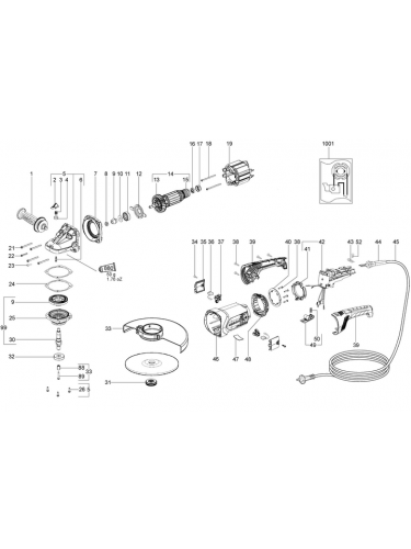 Vue éclatée METABO 06476000#01