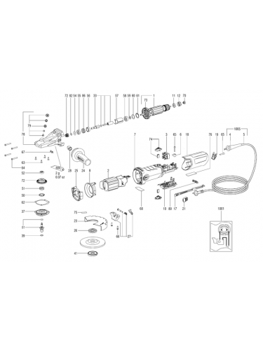 Vue éclatée METABO 13082181#01