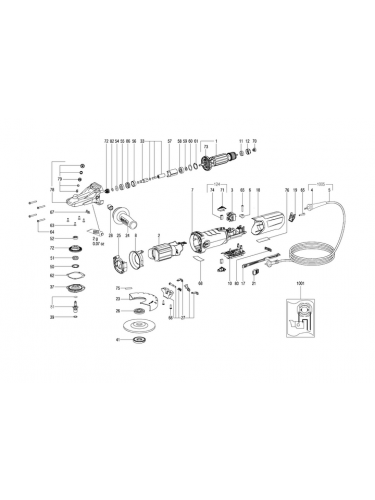Vue éclatée METABO 13082182#01