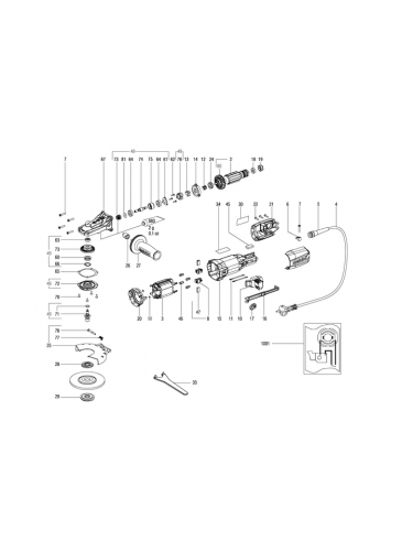 Vue éclatée METABO 13060181#01