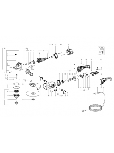 Vue éclatée METABO 06480000#01