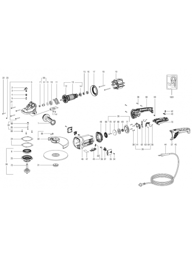 Vue éclatée METABO 06481000#01