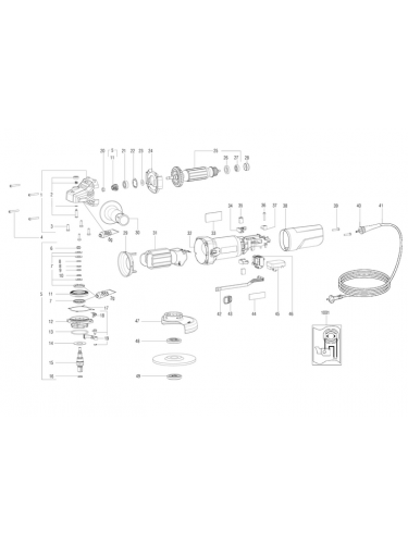 Vue éclatée METABO 00347180#01