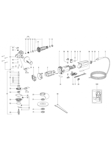 Vue éclatée METABO 00388180#01