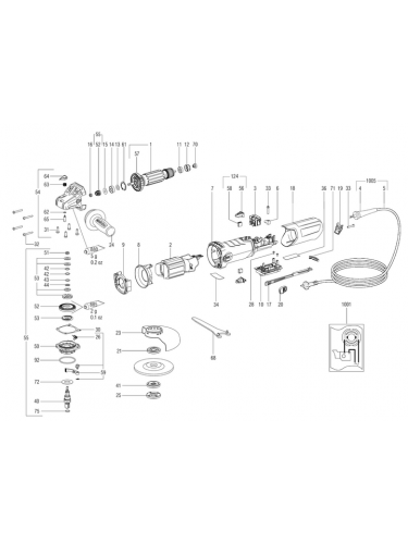 Vue éclatée METABO 00572181#01