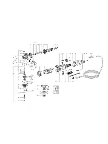Vue éclatée METABO 13108180#01