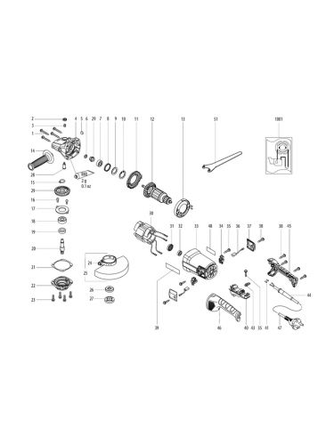 Vue éclatée METABO 06438000#01