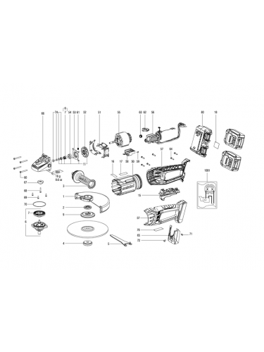 Vue éclatée METABO 13102000#01