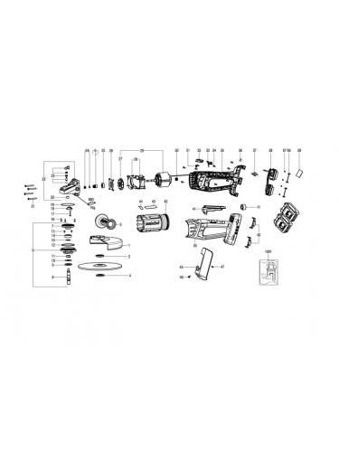 Vue éclatée METABO 13103000#01