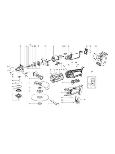 Vue éclatée METABO 13101000#01