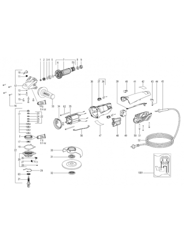 Vue éclatée METABO 00346180#01