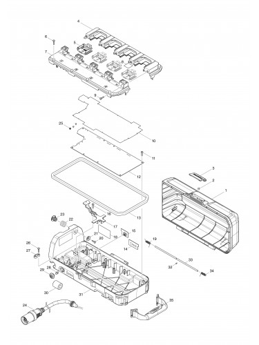Vue éclatée Makita PDC01#01