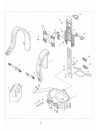 Vue éclatée Makita PDC1500#01
