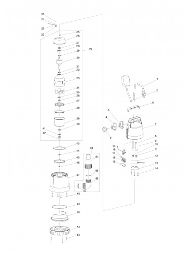 Vue éclatée Makita PF0300#01