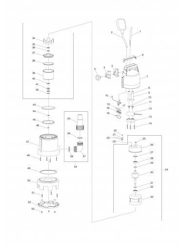 Vue éclatée Makita PF0410#01