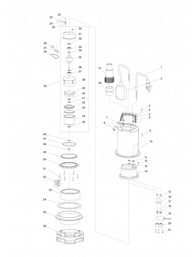 Vue éclatée Makita PF1100#01
