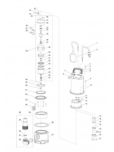 Vue éclatée Makita PF1110#01