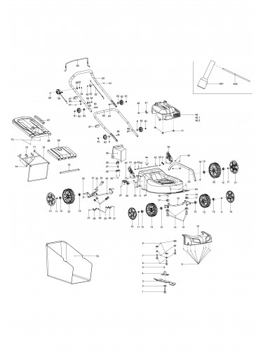 Vue éclatée Makita PLM4110#01