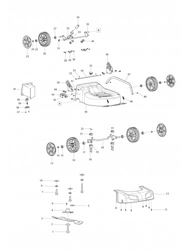 Vue éclatée Makita PLM4120N#01