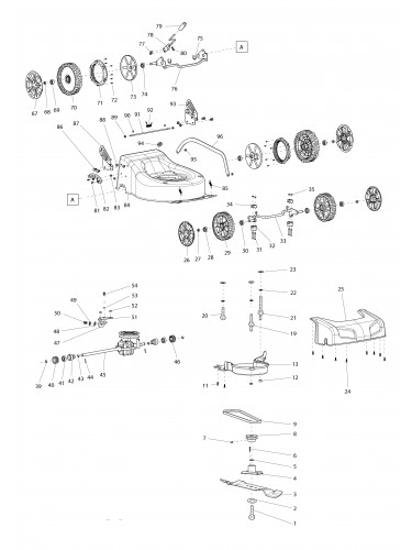 Vue éclatée Makita PLM4621N#01
