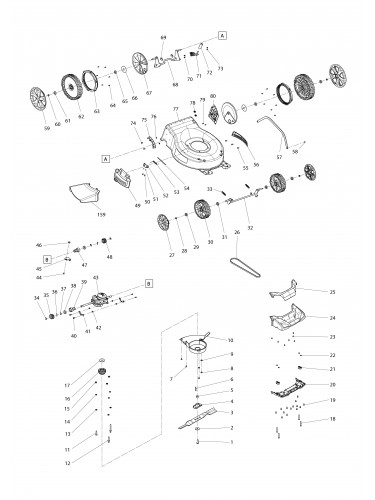 Vue éclatée Makita PLM5130N#01