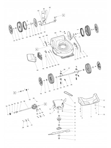 Vue éclatée Makita PLM5600N#01
