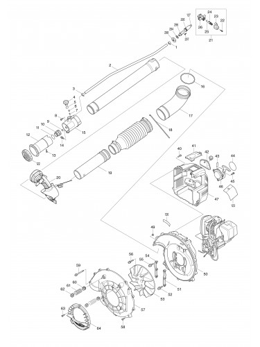 Vue éclatée Makita PM7651H#01