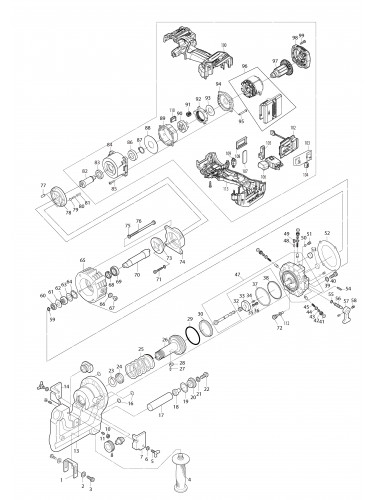 Vue éclatée Makita PP001G#01