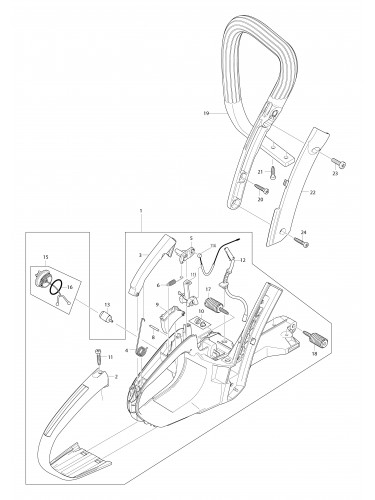 Vue éclatée Makita PS500C#01