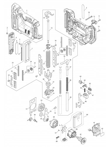 Vue éclatée Makita PT001G#01