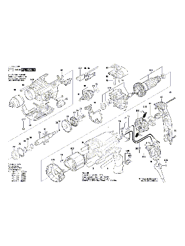 PIECES DETACHEES PERCEUSE A PERCUSSION BOSCH GSB 19-2 REA