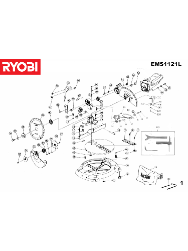 Vue éclatée Ryobi EMS1121L EMS1121L#2#01
