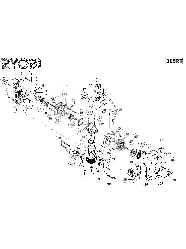 Vue éclatée Ryobi 305RT 305RT#01
