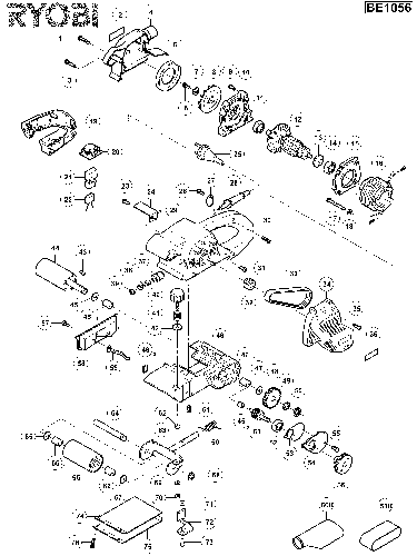 Vue éclatée Ryobi BE1056 BE1056#01