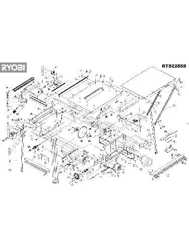 Vue éclatée Ryobi RTS2285S RTS2285S#1#01