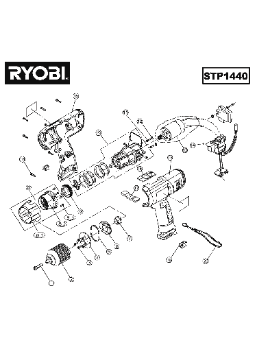 Vue éclatée Ryobi STP1440 STP1440#1#01