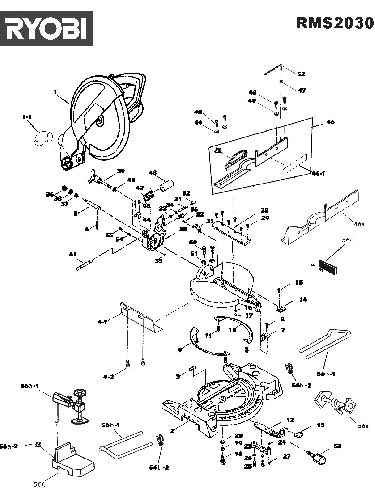 Vue éclatée Ryobi RMS2030 RMS2030#1#01