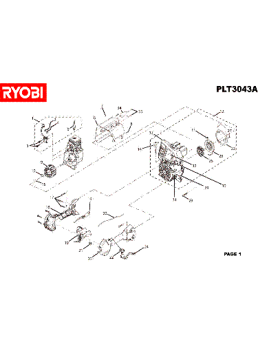 Vue éclatée Ryobi PLT3043A PLT3043A#1#01