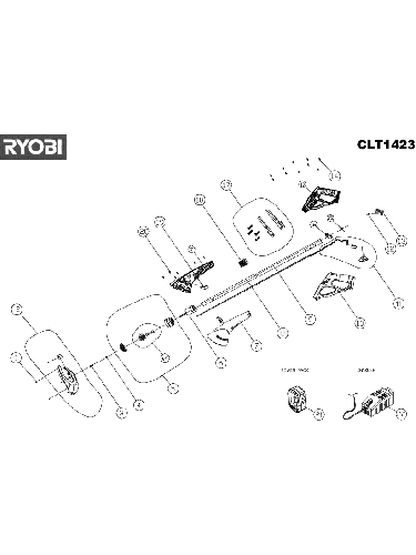 Vue éclatée Ryobi CLT1423 CLT1423#1#01