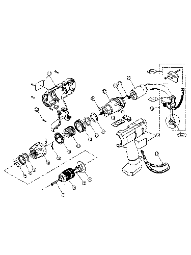 Vue éclatée Ryobi T1220 T1220#01