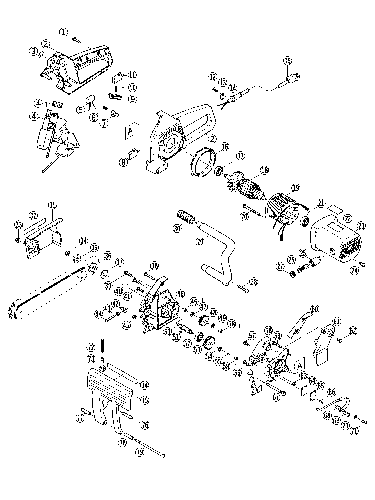 Vue éclatée Ryobi CSN410 CSN410#01